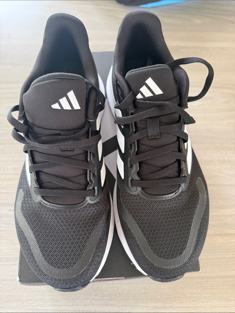 Adidas Black & White Running Shoes